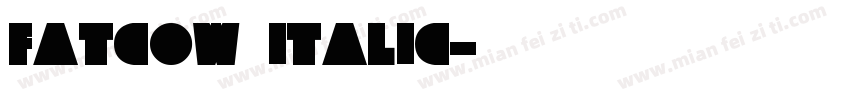 FatCow Italic字体转换